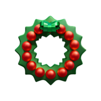 Christmas Wreath Merry AI Generative png