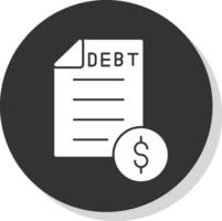 Debt Vector Icon Design