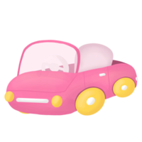 rosado coche clipart png