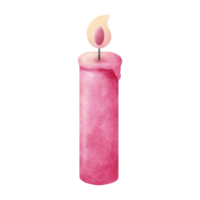 rosado vela Víspera de Todos los Santos png