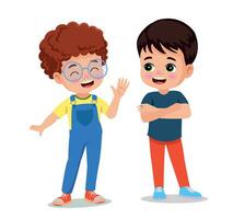 Vector Illustration cute little kids