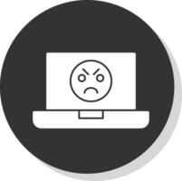 Angry Face  Vector Icon Design