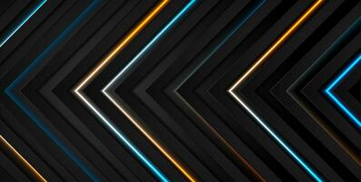 Technology abstract background design with arrows vector