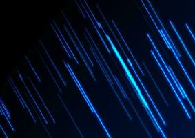Blue glowing neon lines abstract tech background vector