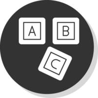a B C bloquear vector icono diseño