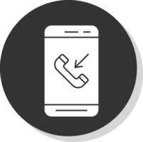 Incoming Call  Vector Icon Design