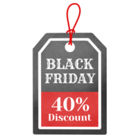 Black Friday Discount Tag 40 png