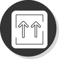 Up Arrows Vector Icon Design