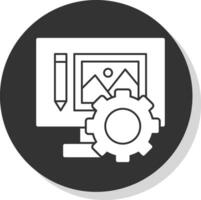 contenido administración vector icono diseño