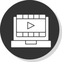 diseño de icono de vector de reproductor de video