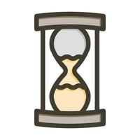 Hourglass Vector Thick Line Filled Colors Icon For Personal And Commercial Use.