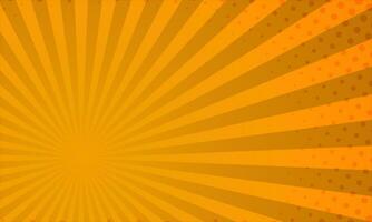 abstract pop art background in bright yellow and retro. comic pattern cartoon style with starbust and halftone pattern. sunburst vector illustration ideal for comic text, wallpapers, designs and more.