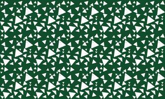 irregular abstract seamless pattern.  white triangle seamless pattern on green background vector