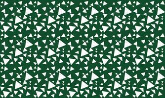 irregular abstract seamless pattern.  white triangle seamless pattern on green background vector