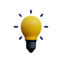 LightBulb Idea Lamp AI Generative png