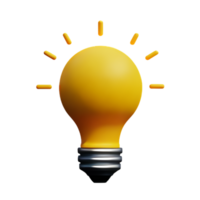 LightBulb Idea Lamp AI Generative png