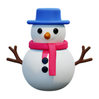 Snowman  Cute Cartoon AI Generative png