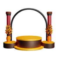 l'automne podium vitrine ai génératif png