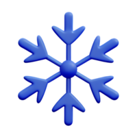 Natale fiocco di neve ghiaccio ai generativo png