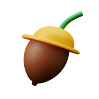 Acorn Autumn Nature AI Generative png