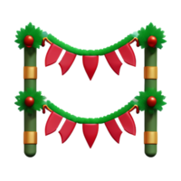 Christmas Garland  Cute AI Generative png