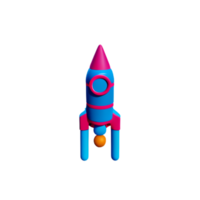 Rocket Startup Space AI Generative png