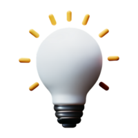 LightBulb Idea Lamp AI Generative png