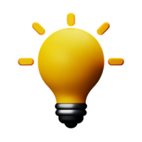 LightBulb Idea Lamp AI Generative png