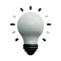 LightBulb Idea Lamp AI Generative png