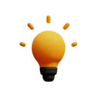 LightBulb Idea Lamp AI Generative png