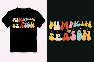 calabaza temporada, acción de gracias día camiseta diseño vector