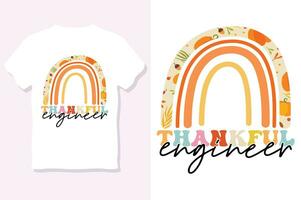 thankful engineer ,Thanksgiving day t-shirt design vector