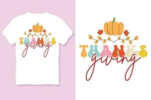 Thanksgiving day t-shirt design vector