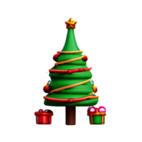 Noël arbre nouvel An ai génératif png