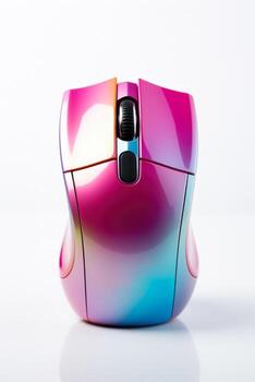 Mouse click icon with Cyber Week text isolated on a white background photo