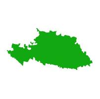 beed distrito mapa con verde color. beed un dist de maharashtra. vector