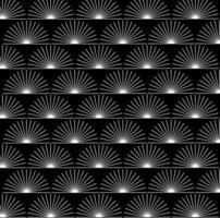 Rising suns vector background with black and white color.