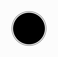 The Solar Eclipse vector icon with black color.