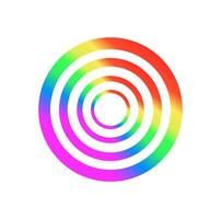 Abstract colorful round vector icon.