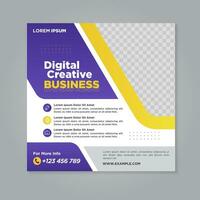 Corporate social media banner template vector