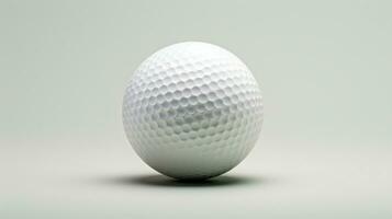 a white golf ball on a gray background AI Generative photo