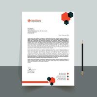 Letterhead Pad Modern professional design template vector