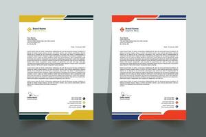 Letterhead Pad Modern professional design template vector