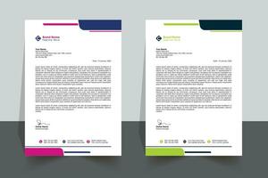 Letterhead Pad Modern professional design template vector