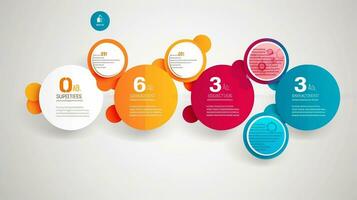 Modern Infographic Style Options Vector Illustration for Business and Web Design photo