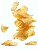 patata papas fritas antecedentes - ai generado. foto