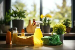 Hygiene routines for maintaining a clean home photo