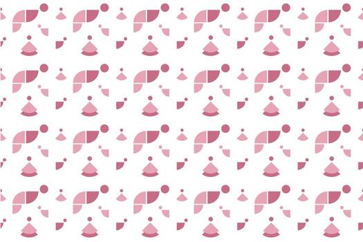 geometric shape pink shade seamless pattern background vector