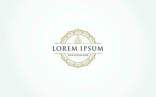 luxury logo design template vector