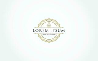 luxury logo design template vector